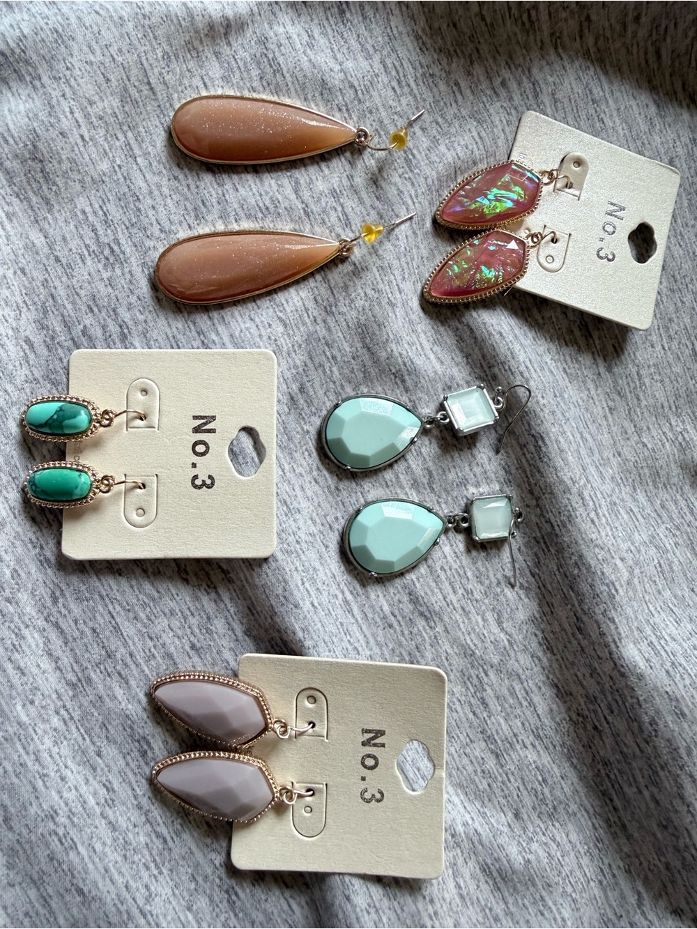 Mint Teardrop Dangle Earrings - Mint Green